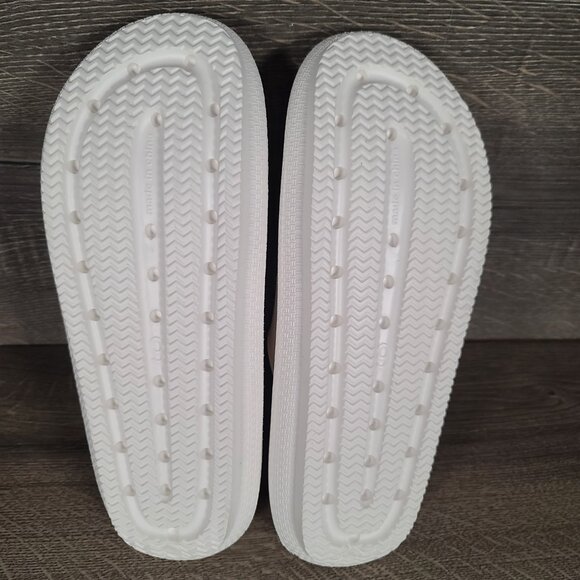 Beach Slides By J/Slides White Eva Double Buckle Sandals Women's 9 M Summer - Picture 9 of 10